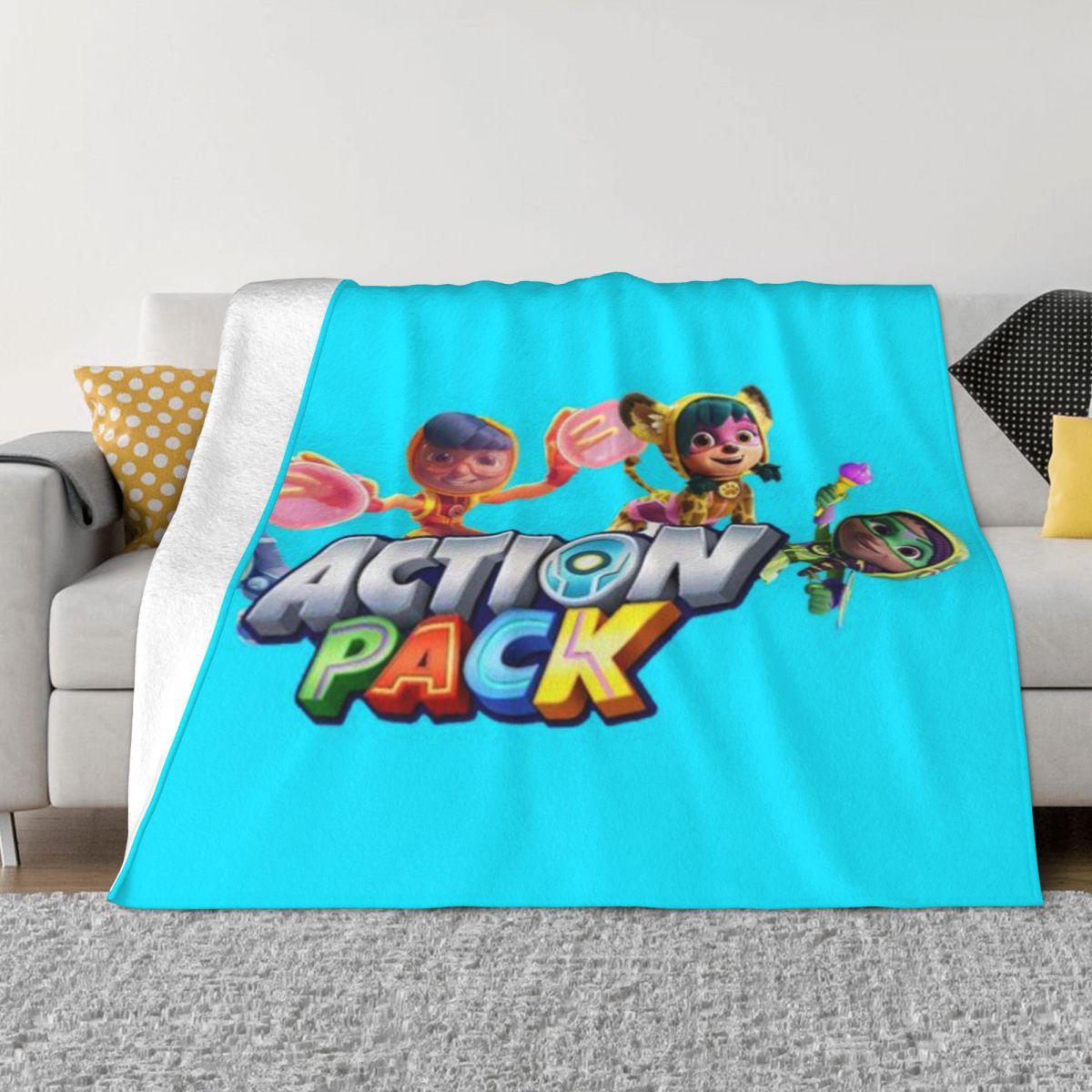 Action Pack Personalized Travel An Ultra-Soft Micro Fleece Blanket 50x60in