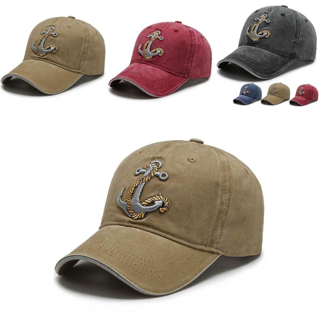 Fashionable Men's Denim Baseball Cap With Charming Embroidery And Versatile Seasonal Wear