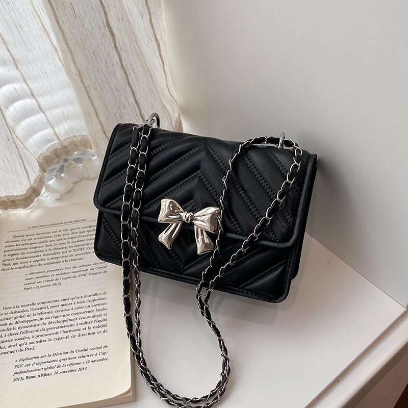 Women Luxury Fashion Versatile Chain Shoulder Crossbody Daily Small Plaid Bag