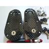 Universal JDM Carbon Fiber Hood Pin Plus Flush Mount Latch Kit Lock With Keys