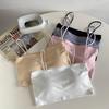 Seamless Ice Silk Strapless Bandeau Top with Padded Bra for Girls - Comfortable, Body-Hugging Camisole
