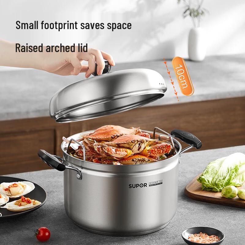 SUPOR 24cm 304 Stainless Steel Multi-Purpose Steamer Pot