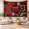 Christmas Printed Tapestry Wall Hanging For Bedroom Living Room Wall Decor Holiday Gift