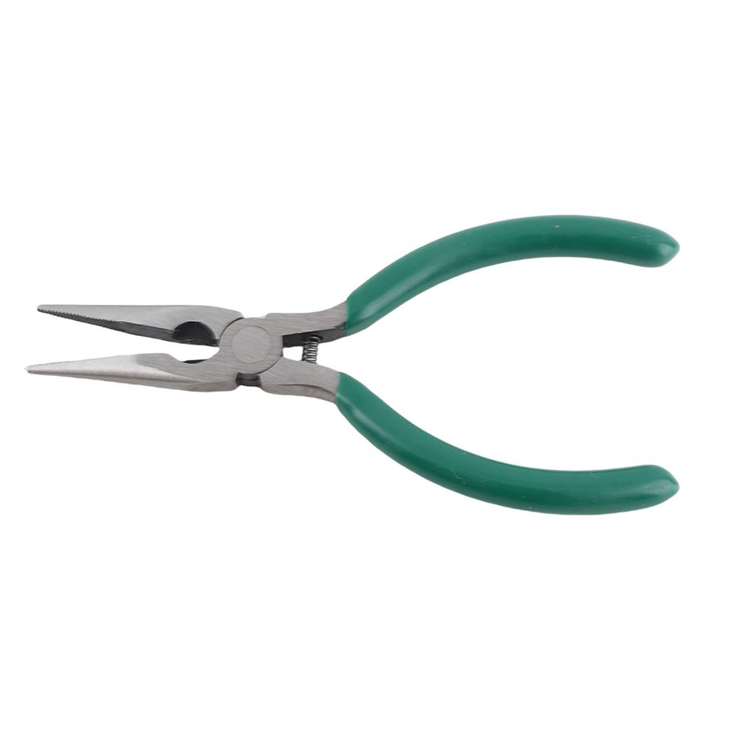 5 Inch Needle Nose Pliers Rustproof High Carbon Steel Pliers with Skid Proof Ergonomic Rubber Handle for Jewelry Making
