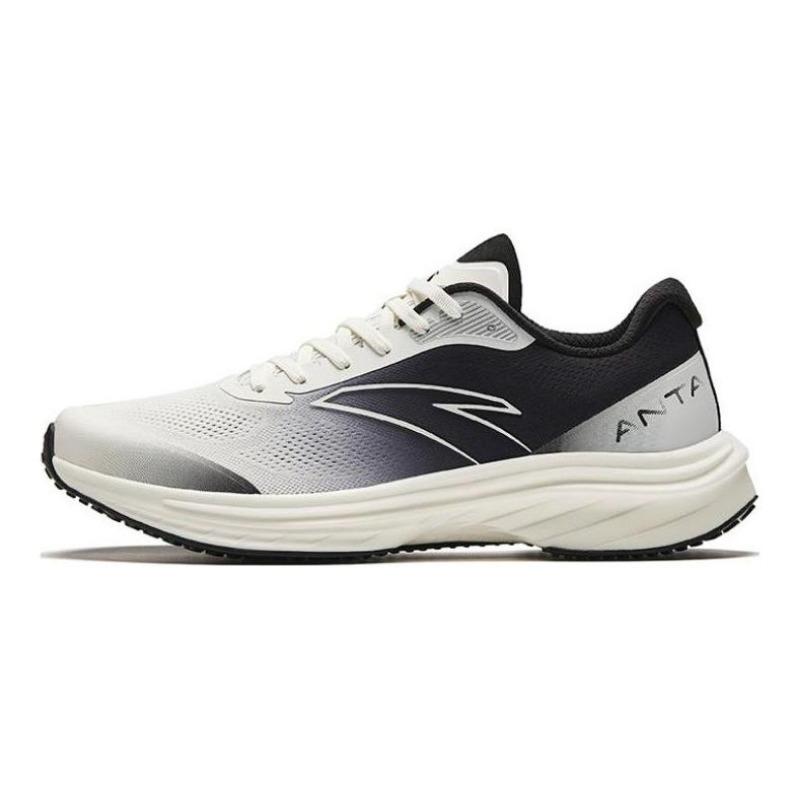 Anta Road Run 2 men s low-top running shoes white black, cushioned elastic non-slip 912425524-2 40
