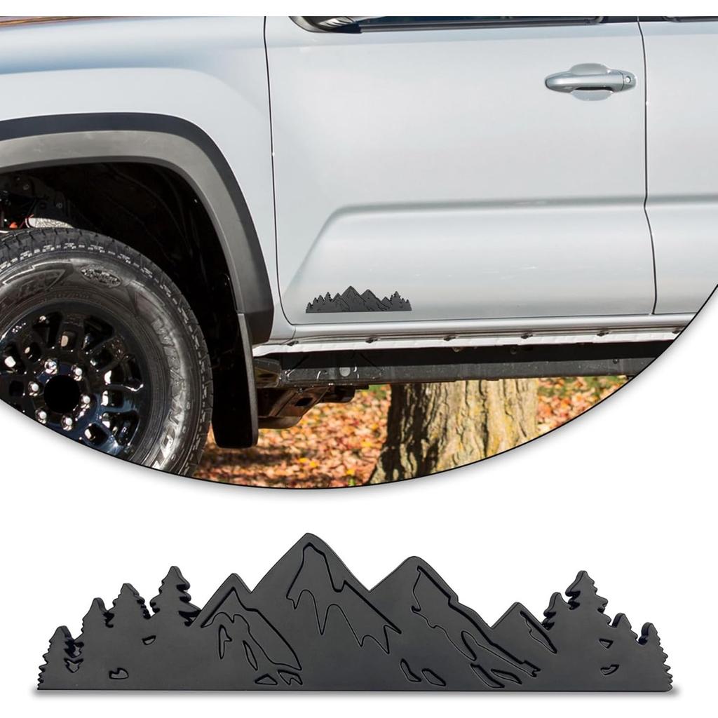 7 Inch Sneeuwberg Boom Embleem, Kofferbak Achterklep Bergen Grafische Badge Sticker past voor Auto Vrachtwagen Racen SUV Pick-up