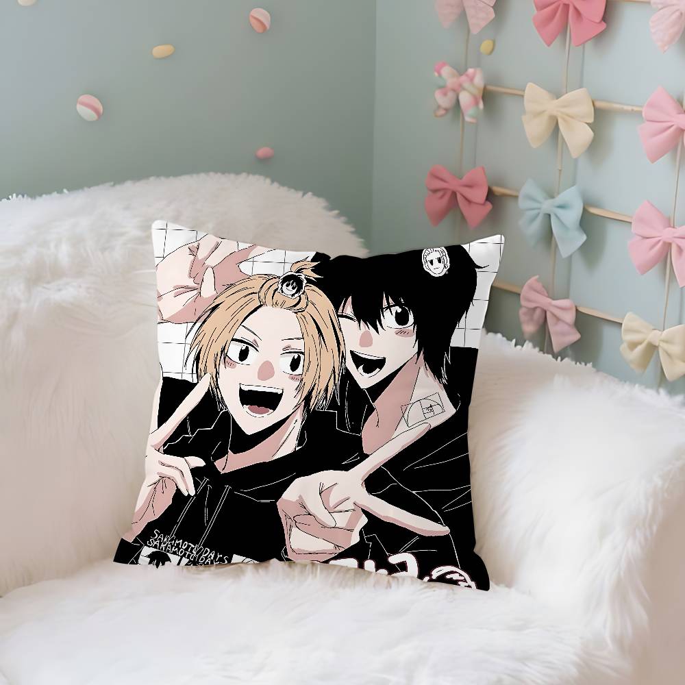 NNagumoand Shin Case Plush Fabric Soft Pillowcase Double Sided Print Cushion Cover Household Gifts