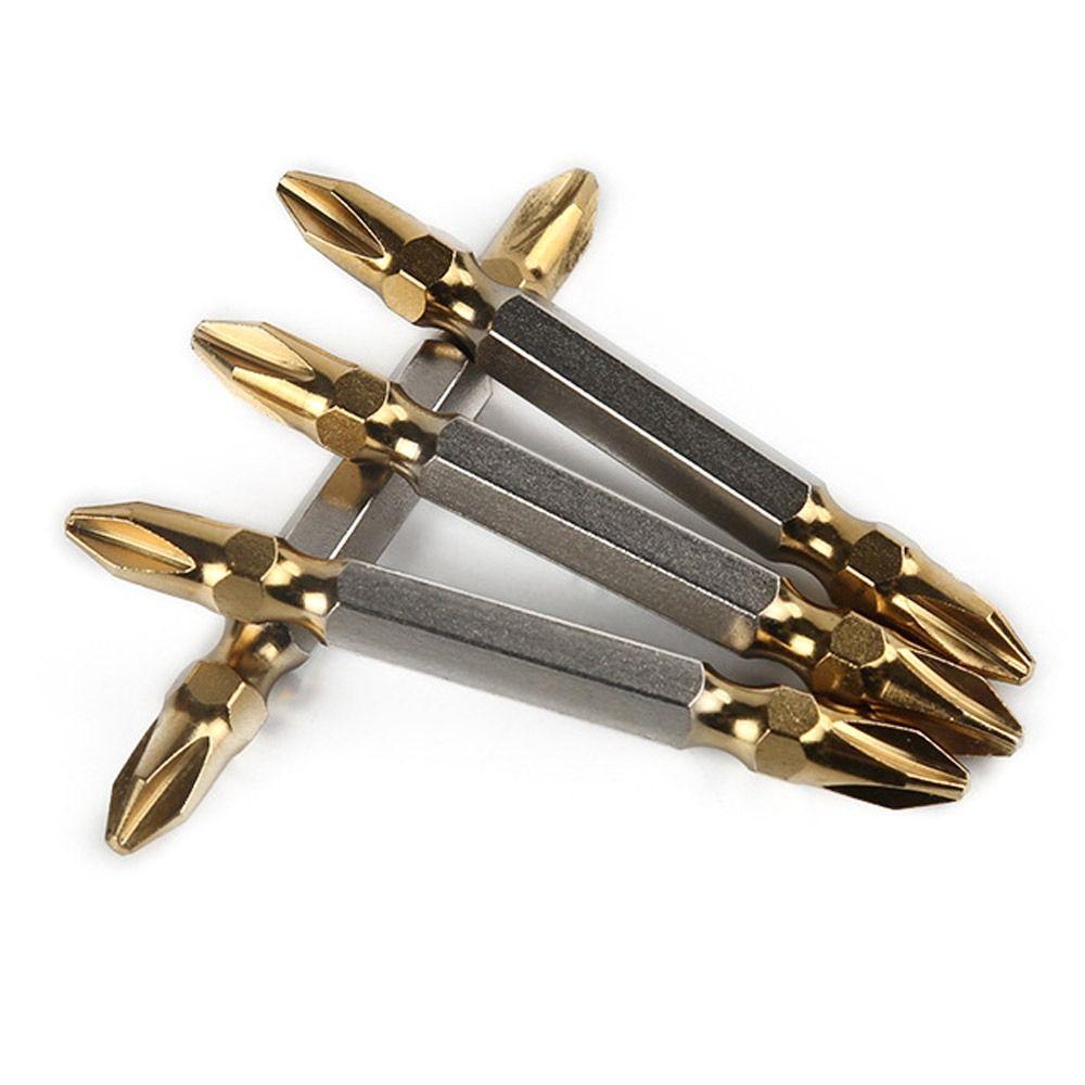 Durable High Hardness Double Headed Strong Magnetic Titanium Coated Hand Tools Screwdriver Bits