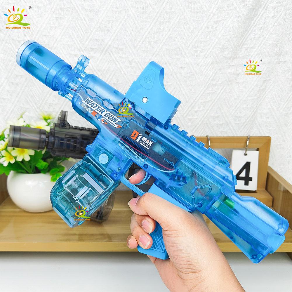 HUIQIBAO Gesimuleerd schietend elektrisch waterpistool speelgoed - geschikt voor zomerse buitenactiviteiten op het strand, schietspel speelgoed voor volwassenen en kinderen