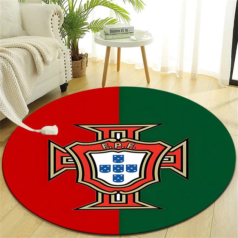 1pc Football Team (78) Design Printed Area Round Carpet for Bedroom Living Room Home Decor Rugs Mat Non Slip Mat Rug for Bedside