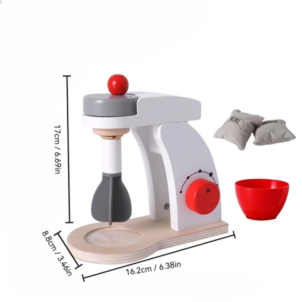 Kid Wooden Kitchen Pretend Play Toy Simulation Wooden Coffee Machine Toaster Machine Food Mixer Early Learning Educational Toys