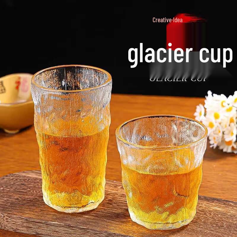 Glacier Pattern Borosilicate Glass Drink Cup