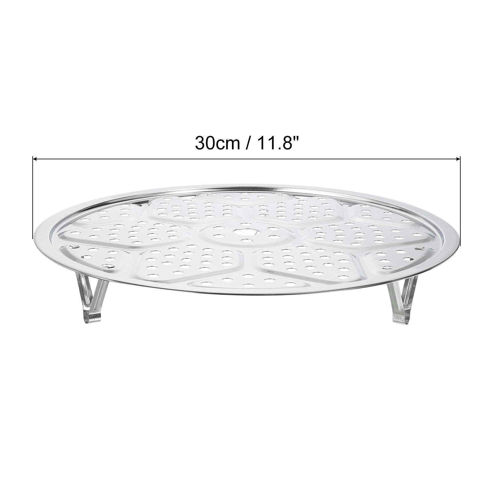 

Пароварка из нержавеющей стали с подставкой, поддон для приготовления на пару в кастрюле для пароварки, скороварки мгновенного приготовления, серебристый тон