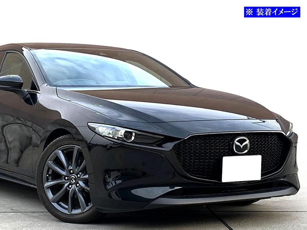 BRIGHTZ MAZDA3 Sedan BP Finish Stainless Steel Plated Bonnet Lip Molding BPEP BPFP BP5P BP8P MAZDA3 Sedan MAZDA 3 Mazda 3 Sedan Mazda 3 Mazda