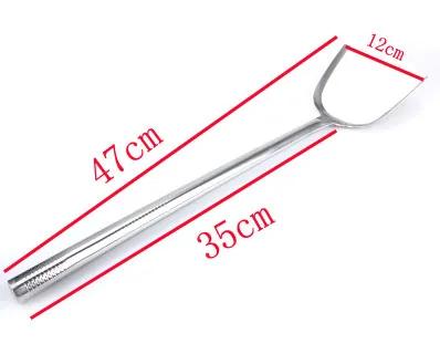 Long Handle Shovel Cooking Pot Turner Stainless Steel Spatula Turners Kitchen Cooking Utensils Cookware Tools Soup Spoon wok