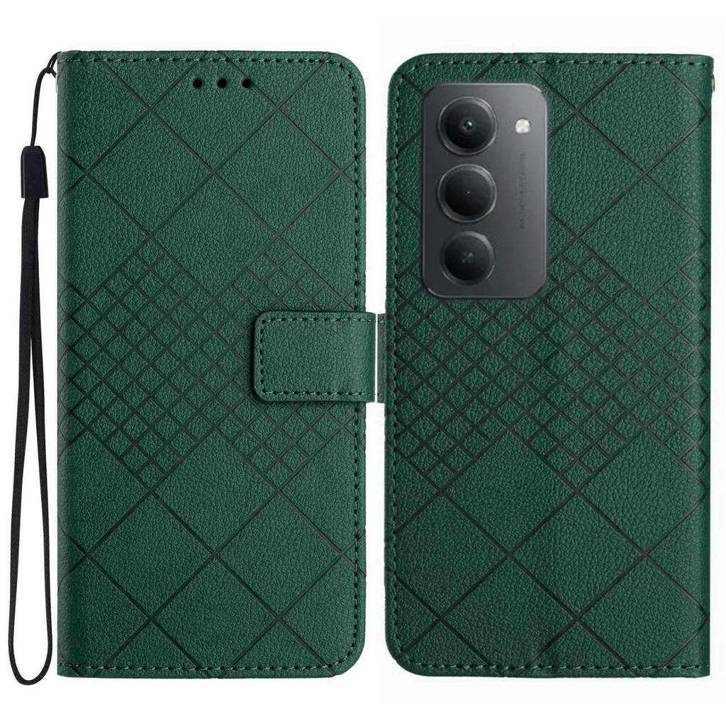 For Xiaomi Redmi 15 4G (EU) (171mm) Case Wallet Imprint PU Leather Flip Folio Phone Cover
