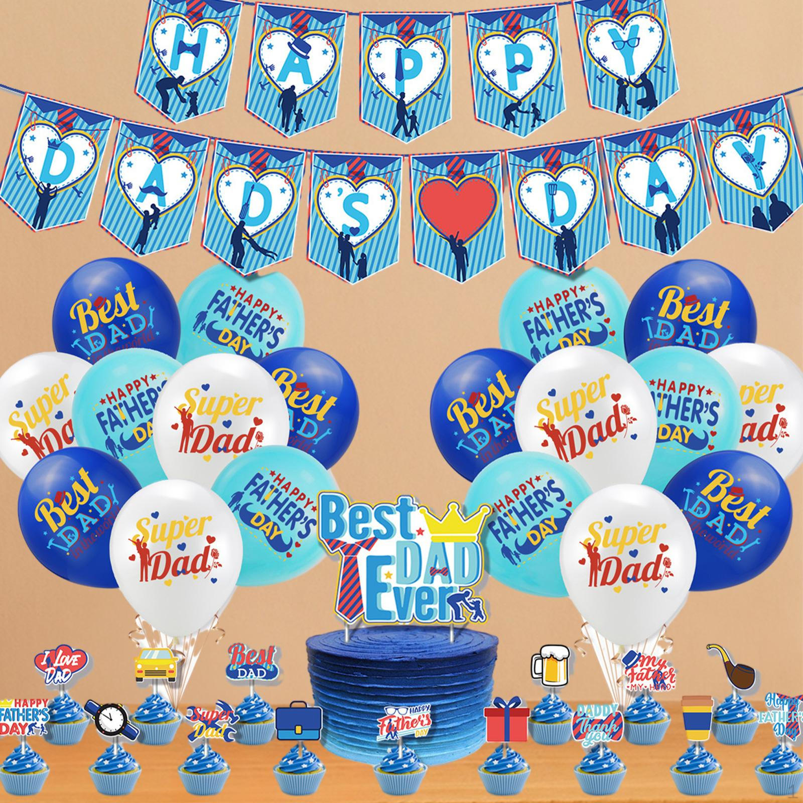 

Украшения для вечеринки ко Дню отца, воздушные шары для папы для дома