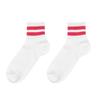 Fukuske MURENO Breathable Ribbed Stripe Short Socks 2-Pack Deodorizing Yarn Cotton Blend Casual Ankle Socks