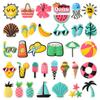 33pcs lot summer lovely shoe charms buckles hat watermelon accessories decoration for bracelet bag sandals kids outdoor gift