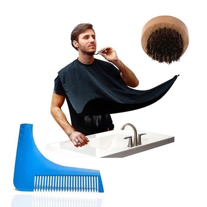 

SHOP-STORY - Kit for Bearded Man - Beard Care Include Comb Brush and Black Apron - New
