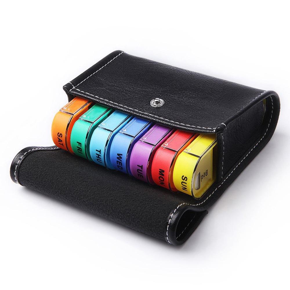 Portable Design Pill Organizer 28 Grids 7 Day Pill Case Travel Pill Organizer Travel Use
