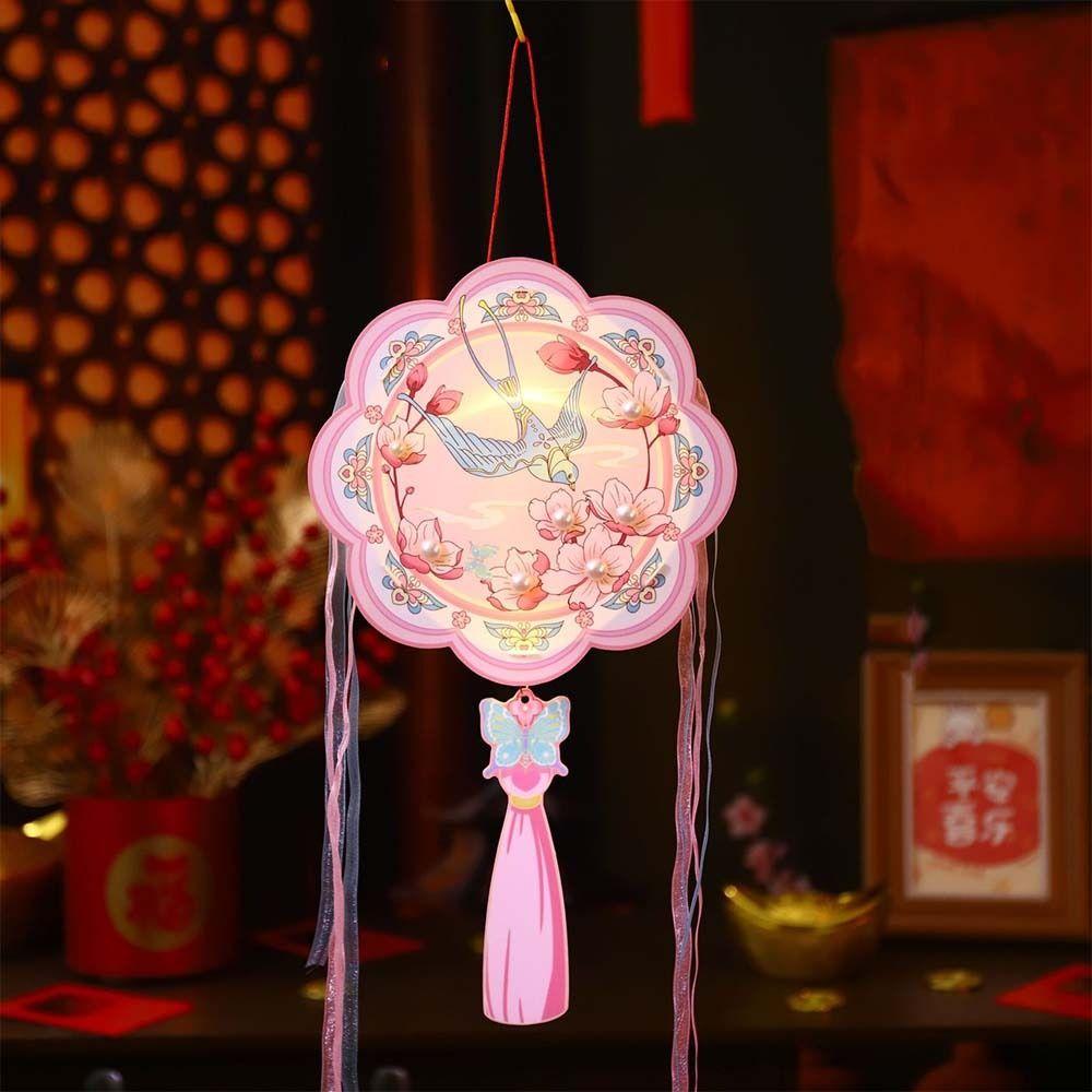Traditional 2025 Snake Year Portable Lantern PVC Children Handheld Lantern  Mid-Autumn Festival