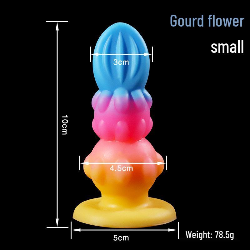 Colorful Calabash Flower Anal Plug - Unisex Self-Stimulator for Adult Intimacy