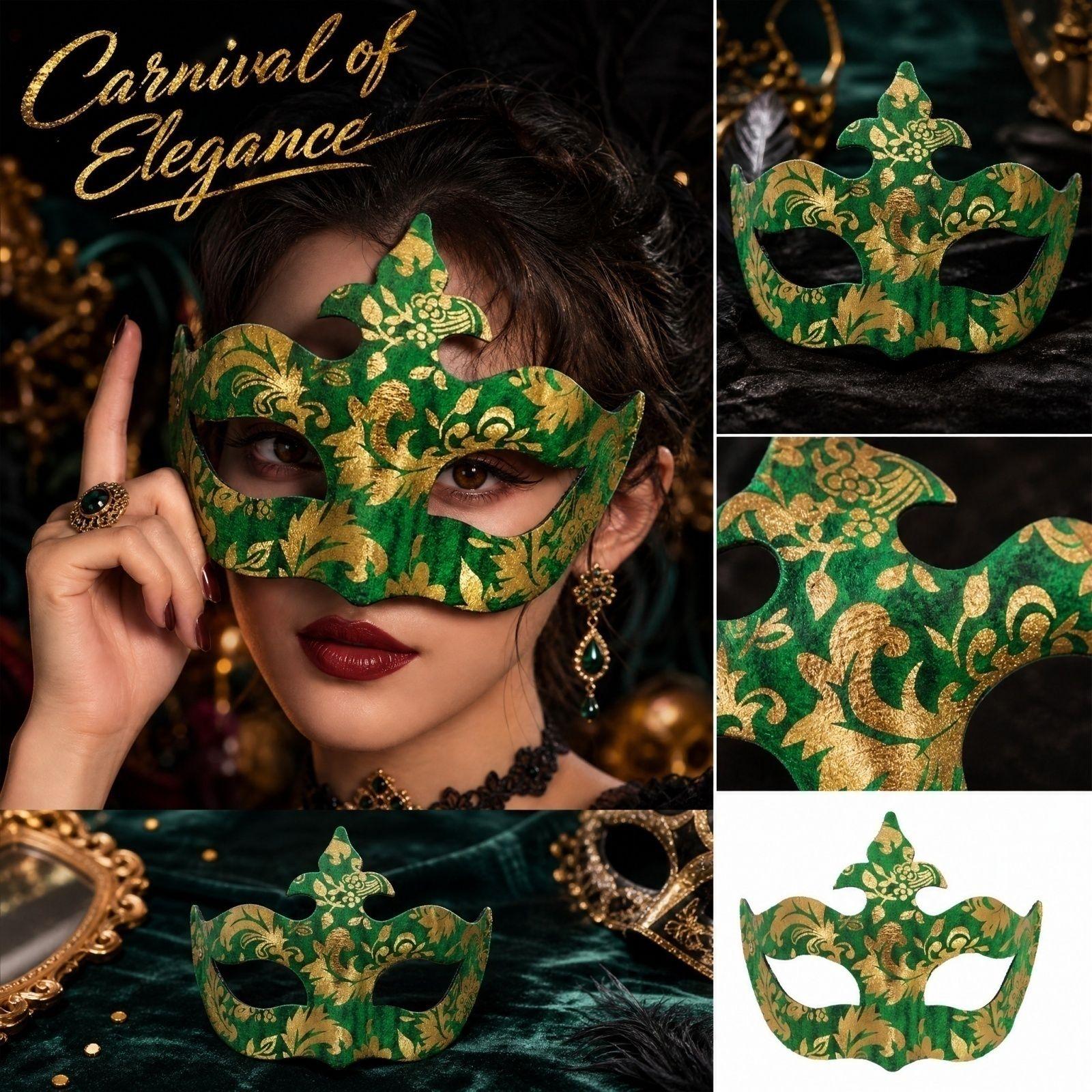 Half Face Jazz for Masquerade Halloween Party Eye One Size
