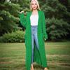 Womens Cable Knit Long Cardigan With Pockets Winter Casual Sweater 17 Colors