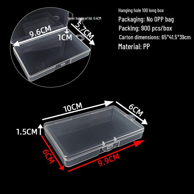 Cutie de depozitare și afișare pentru feronerie din plastic transparent