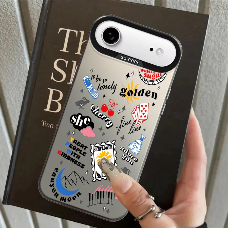 Back Phone Cover Case for iPhone 17 Pro Max 14 Air XR 11 12 15 Plus 16 XS 13 Pro Letter