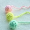 Cat Toys Colorful Yarn Balls with Bell Sounding Interactive Chewing Toy for Kitten Stuffed Toy Ball Cat Supplies