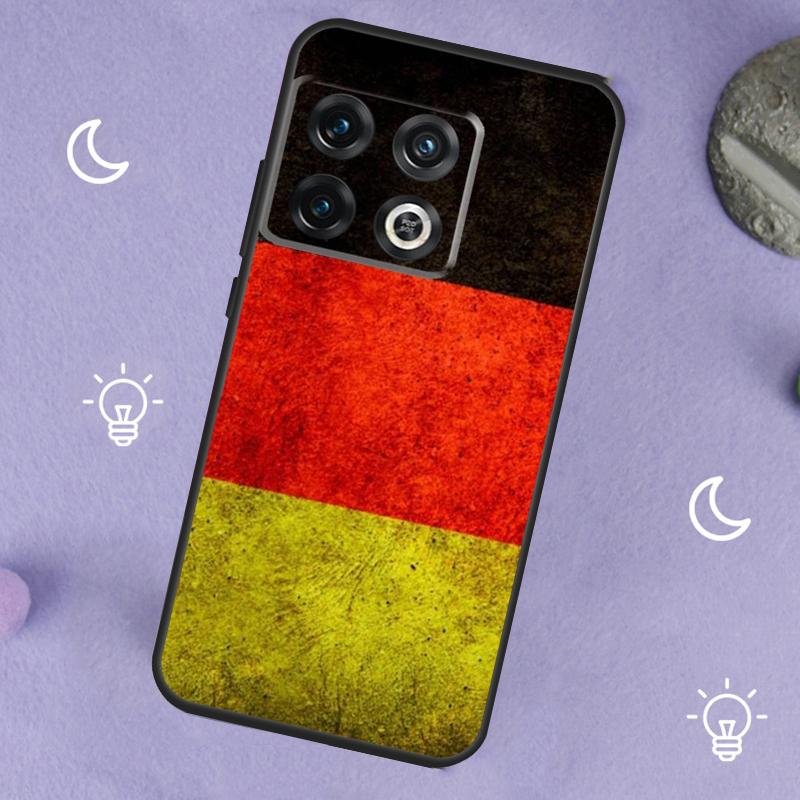 Germany Flag Banner Case For OnePlus 13T 10T 8T 10R 12R 13R 15 13 12 11 10 9 Nord 5 CE 2 3 4 Lite N20 N30 Cover