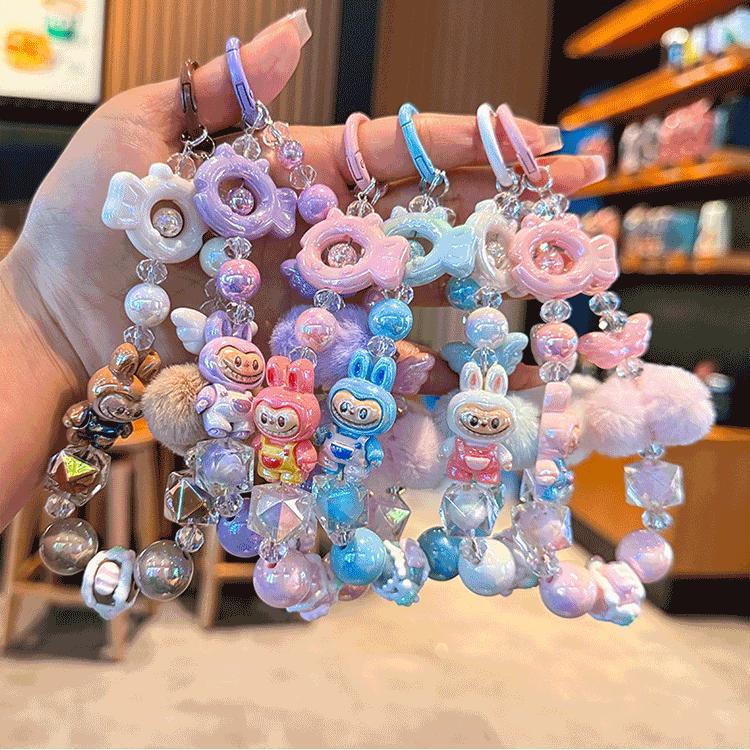 Labu Trendy Mobile Phone Chain DIY Bead String Phone Case Hanging Rope Girlfriend Friend Gift Bag Pendant