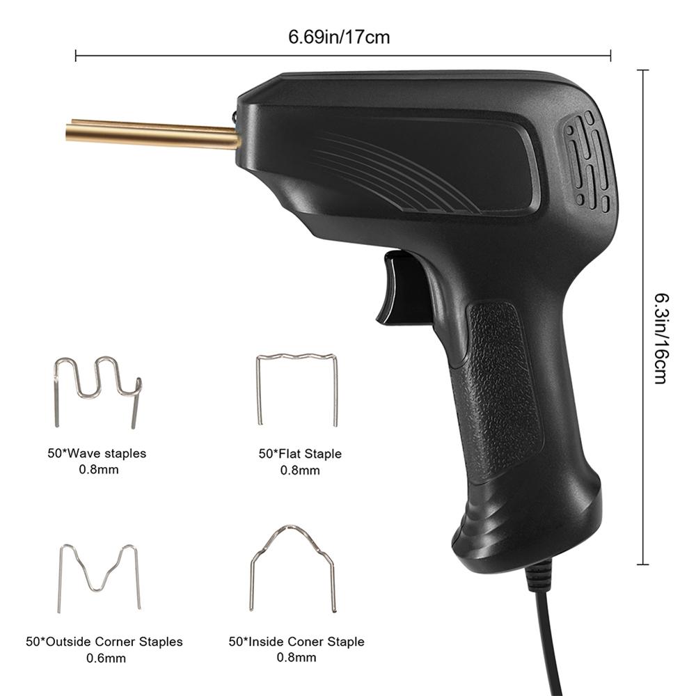 50W US Plug Auto Bumper Repair Tools Kit Plastic Welder Gun Garage  Hot Stapler Lassen Machine