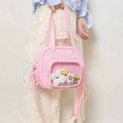 Crossbody Nylon Bag Women's New Large Capacity Bag Work Handheld Miscellaneous Bag Transparent Bag Tote Bag