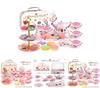 Charming Children's Tea Party Playset With Colorful Tin Tea Set And Sweet Treats