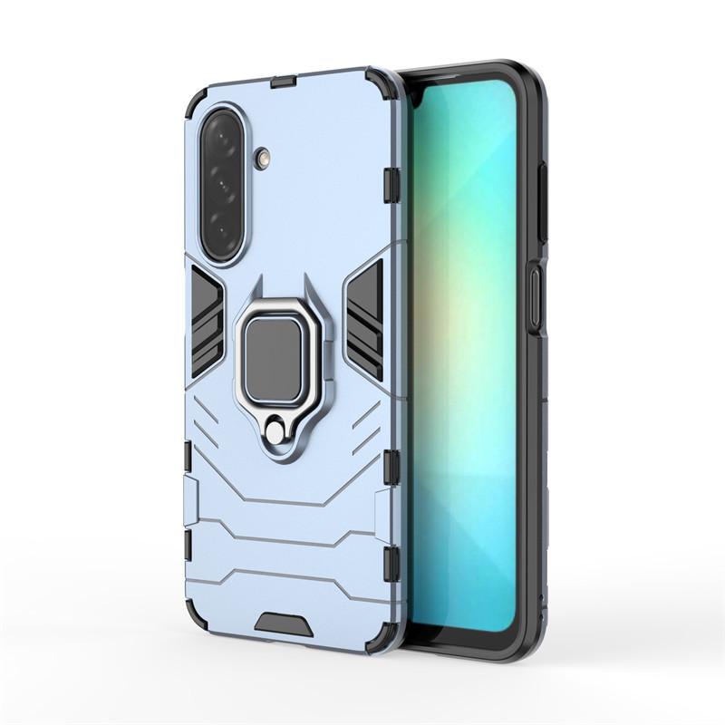 

For Samsung Galaxy A26 Case Samsung Galaxy A26 A36 A56 5G Cover Shockproof Armor PC Silicone Phone Back Cover Samsung Galaxy A26 For Galaxy A56 5G темно-синий