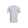 Under Armour Collegiate Letter Print American Vintage Training Breathable Crew Neck Short Sleeve T-Shirt Men Tops Gray 1376838-014