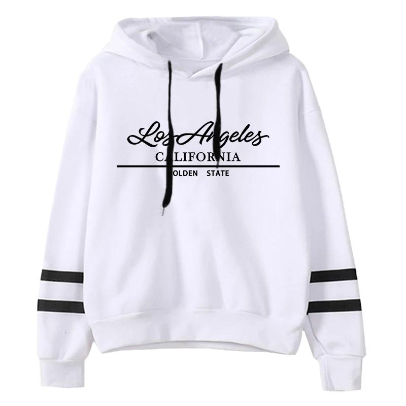New Womens Hoodies Printing Casual Stripe Sweatshirts Outdoor Sports Jogging Lady Clothing 2026 Fashion Streetwear Pullover Tops