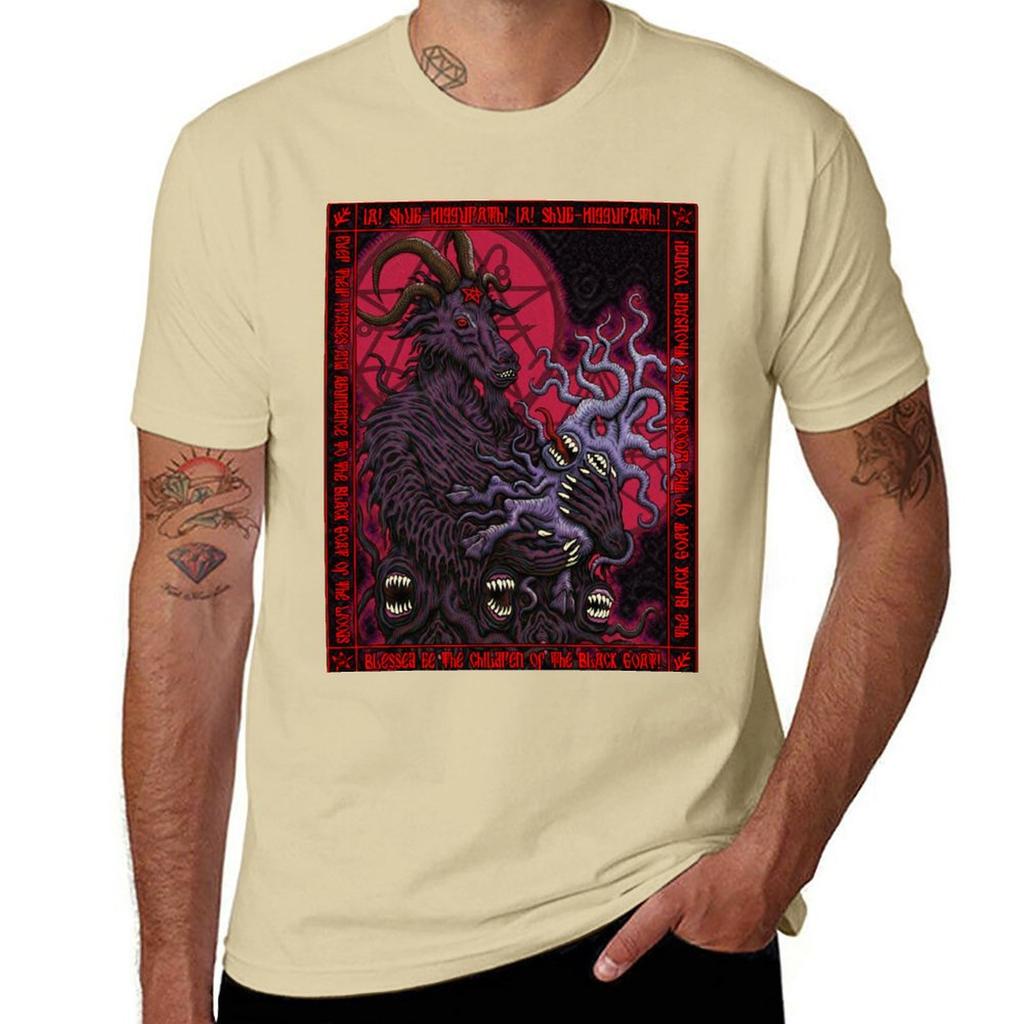 Black Goat Icon Azhmodai 2018 TShirt summer clothes customizeds mens t shirt