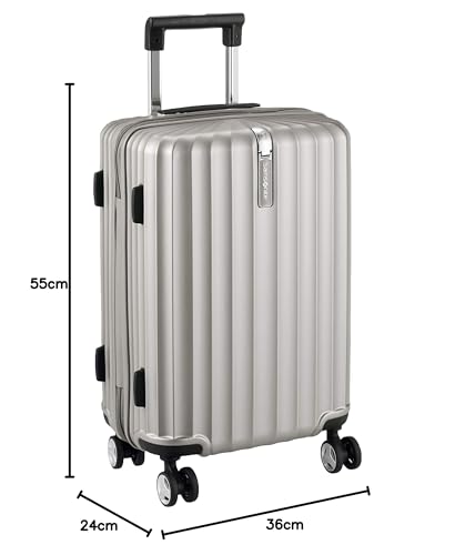 Samsonite Enau Spinner 55/20 Suitcase, Carry-on Size, 34L, 55cm, 3.2kg, GU9*13001 LATTE