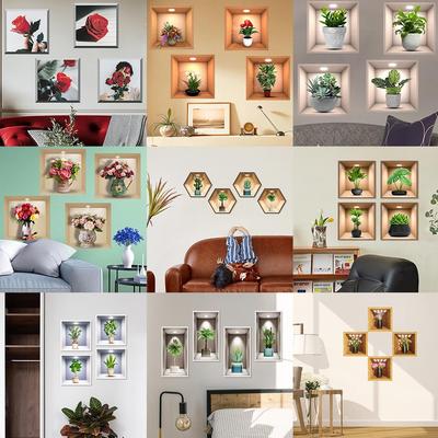 Adesivo Murale Decorativo Bonsai JS-N1076 per Decorazione Soggiorno