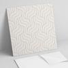 Package of Vinyl Tiles with Decor for Kitchen or Bathroom Waves In a Geometric Pattern 9X30X30 Cm