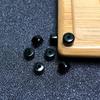 Black Agate Thick Straight-Cut Spacer Beads for DIY Jewelry