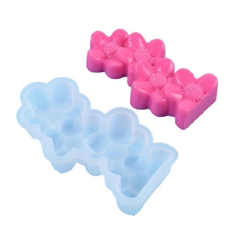 Cactus Heart Flower Candle Mold Table Ornament Mold Craft Making Tool Easy Clean