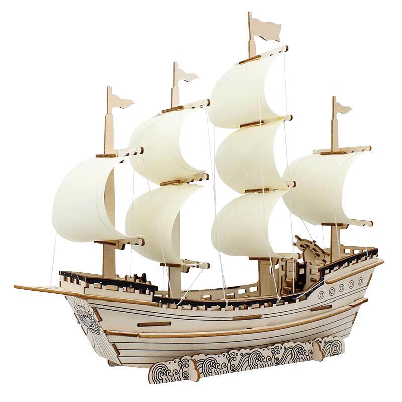 TaTanice Wooden 3D Sailboat Puzzle