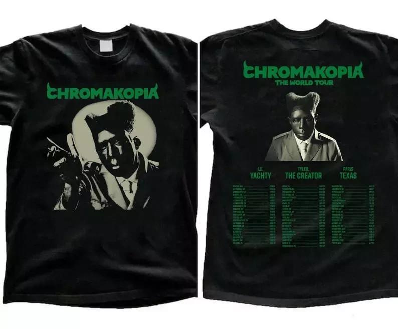 Футболка Tyler the Creator Chromakopia Tour 2025, Графическая футболка Tyler the Creator, Унисекс футболка XXXXL