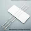 ZISIZ Stainless Steel 9-Hook Flat BBQ Skewers