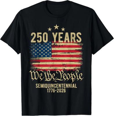 250 Years American Flag 250th Anniversary USA Unisex T-Shirt